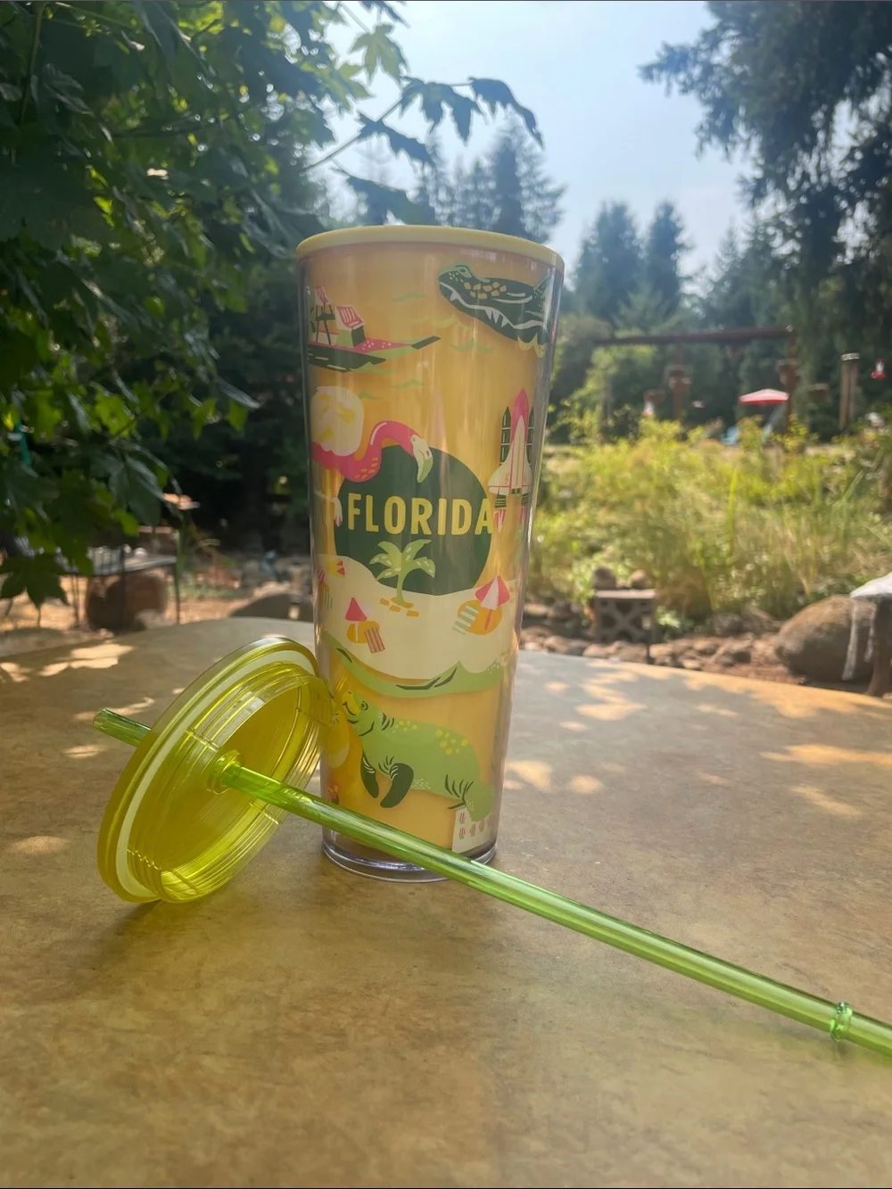 Starbucks Florida Discovery Series Tumbler - Yellow & Green